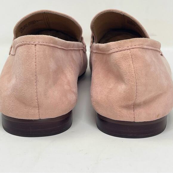 Suede Ice Pink Penny Loafers NWOT - Picture 11 of 13